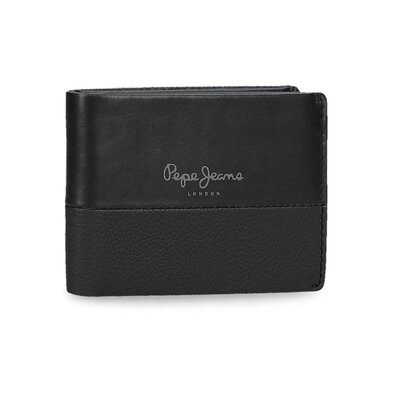 Muški kožni novčanik na preklop PJL Dual black 78331