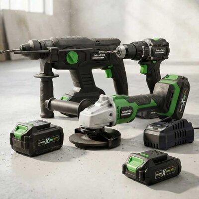 Iskra ERO Komplet Brushless Aku Alata sa dve baterije i punjačem IEX-BR-6FC2040