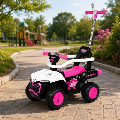 Dečija guralica za prve korake i avanture 477 Pink