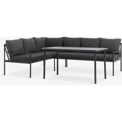 Lounge ugaona garnitura STROEMSTAD, 6 osoba, crna
