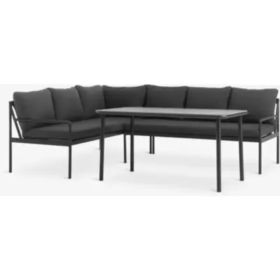 Lounge ugaona garnitura STROEMSTAD, 6 osoba, crna