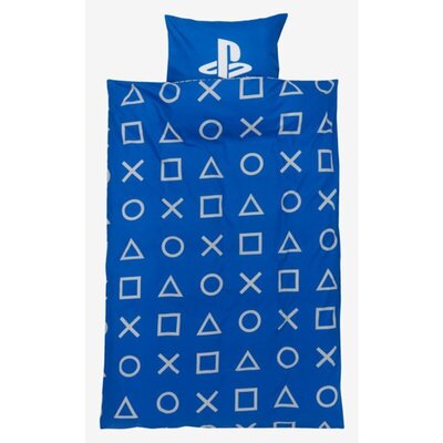 Dečija posteljina PLAYSTATION 140x200 plava Jastučnica i jorganska navlaka