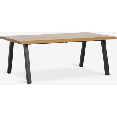 Stočić HALSKOV 70x120 cm, natur hrast/crna