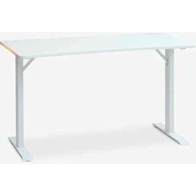 Gejmerski sto HALBJERG 65x135 sa LED rasvetom, bela