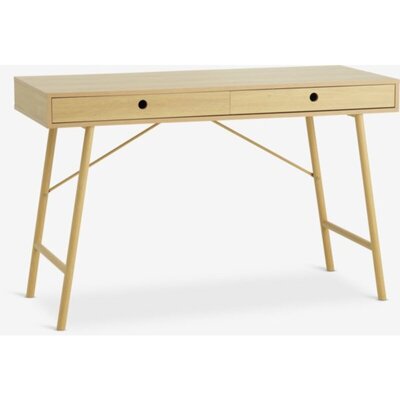 Radni sto LINDVED 48x120 cm sa 2 fioke, natur hrast