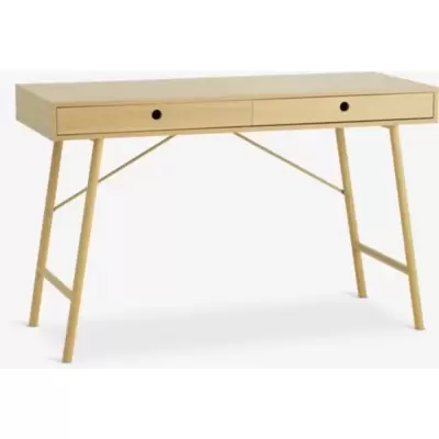 Radni sto LINDVED 48x120 cm sa 2 fioke, natur hrast