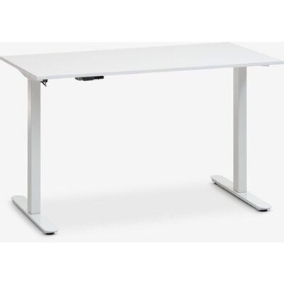 Radni sto sa podesivom visinom SVANEKE 60x120 cm, beli, električni