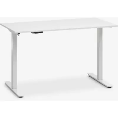 Radni sto sa podesivom visinom SVANEKE 60x120 cm, beli, električni