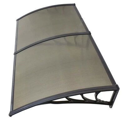Aluminijumska Nadstrešnica 200x120cm - Crna/Bronza, Leksan 5mm