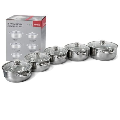 Excellent Line Jumbo Set Šerpi sa Poklopcima, 10 delova, EL-LP5