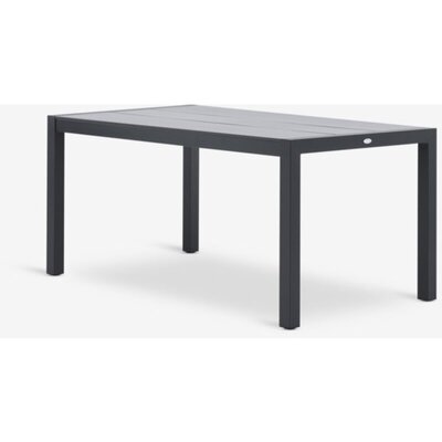 Baštenski sto HAGEN 92x160 cm, sivi, DURAWOOD®/aluminijum