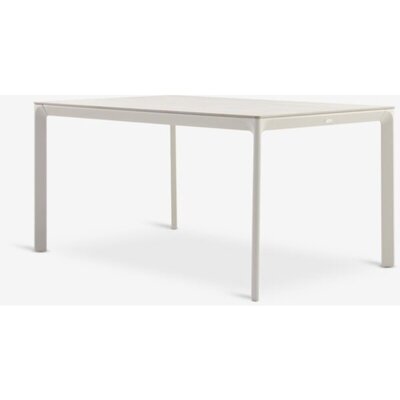Baštenski sto KUMLA 95x150 cm, bež – aluminijum i sinterovani kamen