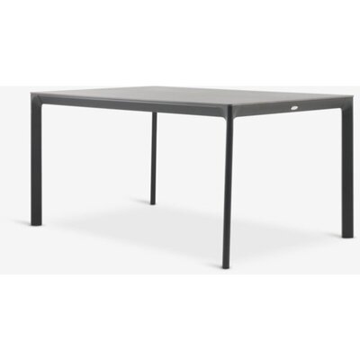 Baštenski sto KUMLA 95x150 cm, sivi, aluminijum i sinterovani kamen