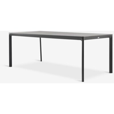 Baštenski sto KUMLA Š95xD200 cm, sivi, sinterovani kamen/aluminijum