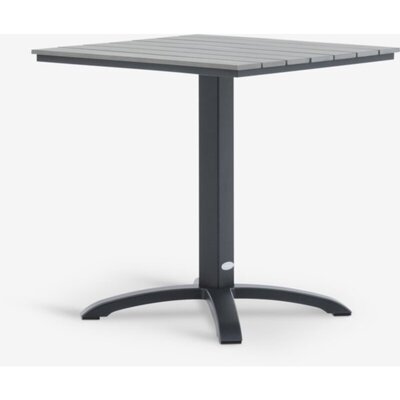 Bistro baštenski stočić HOBRO 70x70 cm, aluminijum, siva