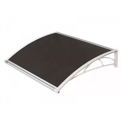 Nadstrešnica za vrata Valtellina 82x120 cm - bela baza, ploča bronza