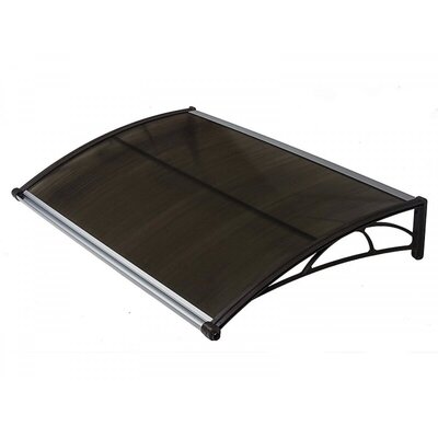 Nadstrešnica za Vrata Valtellina 82x120cm - Smeđa Baza, Bronza Ploča 6mm