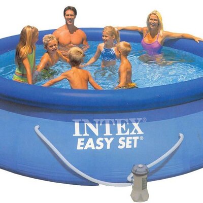 Nadzemni bazen Intex EasySet - 366x76 cm Sa Pokrivkom Pumpom i Filterom