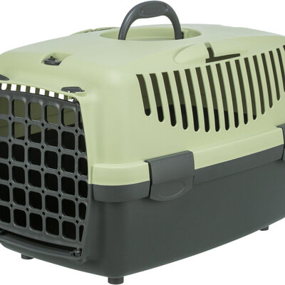 Transporter za mačke i male pse do 6kg Capri 1 vel.XS dark grey/pastel green TRIXIE 398110
