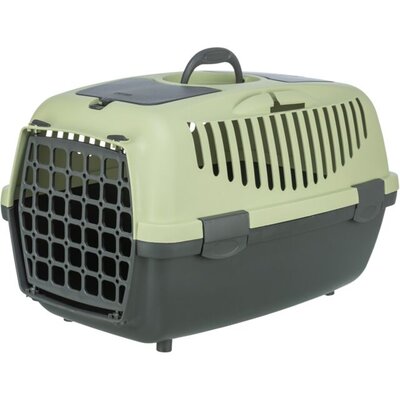 Transporter za mačke i male pse do 8kg Capri 2 vel.XS-S dark grey/pastel green TRIXIE 398210