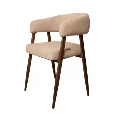 Moderna trpezarijska stolica Zara Dark Krem