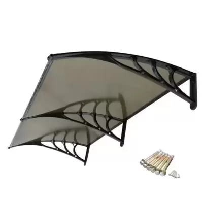 Aluminijumska Nadstrešnica 200x150cm Crna Bronza 5mm