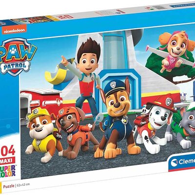 Puzzle slagalica 104 maxi dela Patrolne šape Clementoni 23753