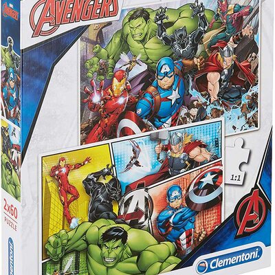Puzle slagalice 2x60 delova Marvel Avengers Clementoni 21605