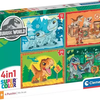 Puzzle slagalice 4u1 Jurassic World Clementoni 21520