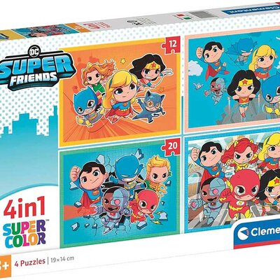 Puzzle slagalice 4u1 Superfriends Clementoni 21520