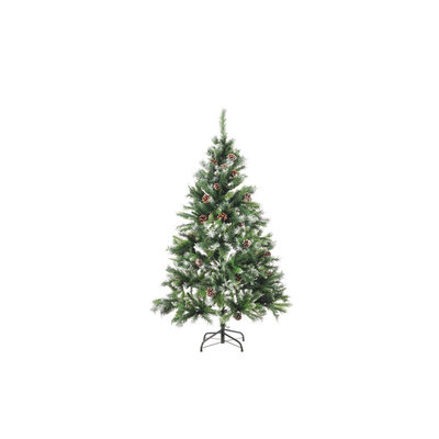 Novogodišnja jelka sa mrazom i šišarkama 210 cm 944 grane Shimmer