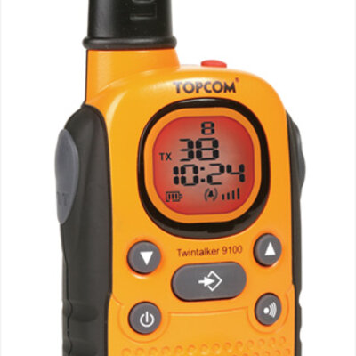 Toki voki uređaj sa dve slušalice TopCom TwinTalker 9100 sa koferom RC-6404