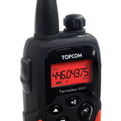 Toki voki uređaj sa dve slušalice TopCom TwinTalker 9500 LR Long Range sa koferom RC-6405