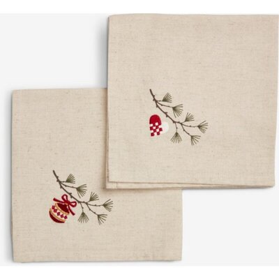 Platnena salveta 40x40cm natur 2kom.