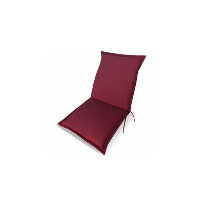 Jastuk sa naslonom za baštensku stolicu i ljuljašku 49x119x4 cm, bordo