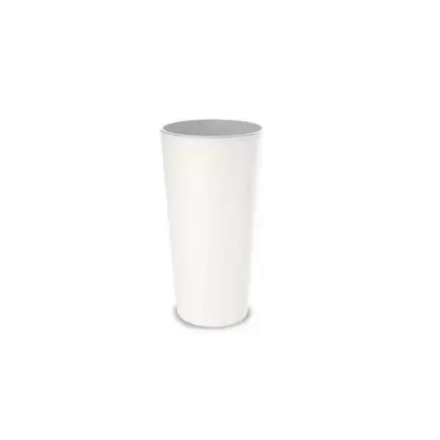 Saksija Melrose Glamour 18x19 cm, bela - Gardino
