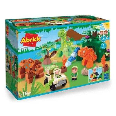 Ecoffier Abrick Dino Land set kockica sa dinosaurusima, 87 delova