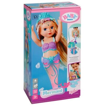 Baby Born Lutka Sirena sa Svetlećim Repom 43cm