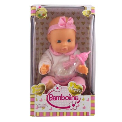 Bambolina Amore lutka beba sa bočicom i nošom