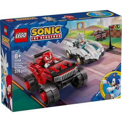 LEGO® Sonic the Hedgehog Silver's Car vs. Knuckles' Monster Truck 77118
