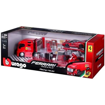 Burago Ferrari Racing Hauler kamion set 1:43