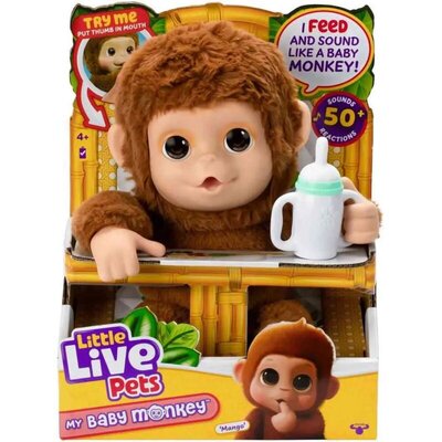 Little Live Pets Interaktivno plišano majmunče Mango
