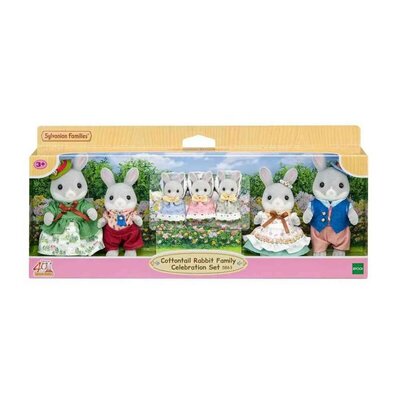 Sylvanian Families Porodica Zečića - Slavljenički Set, 7 figura