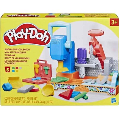 Play-Doh Stamp 'n Saw Tool Bench – kreativni set za modelovanje sa alatima