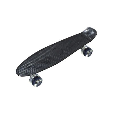 Dečji skejtbord 56cm sa LED točkovima – crni