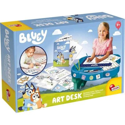 Bluey kreativni sto za decu sa tablom za crtanje i priborom
