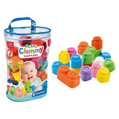 Clemmy mekane kockice za bebe, 40 komada