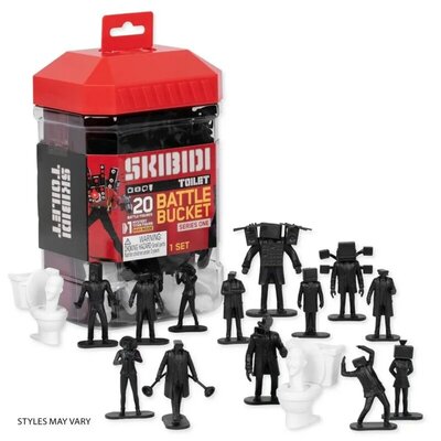 Skibidi Toilet Battle Bucket set figura – 20 komada