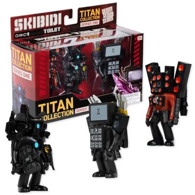 SKIBIDI TOILET Titan figure – set od 3 mini figure