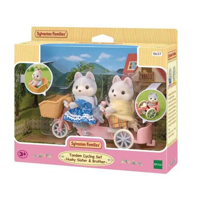 Sylvanian Families – Tandem bicikl set, haski brat i sestra